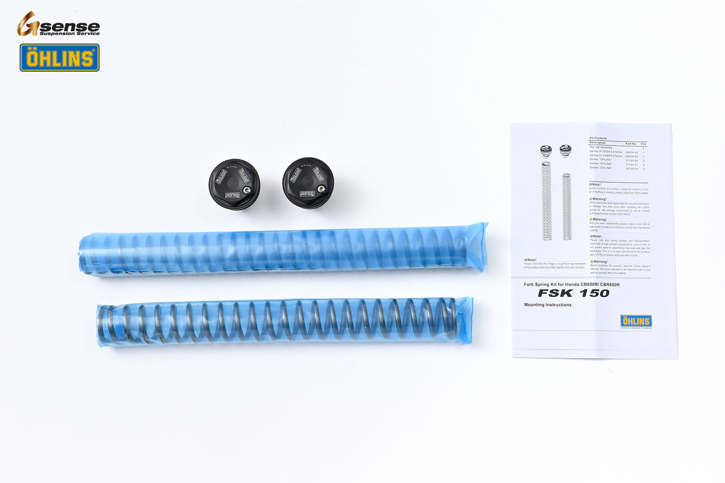 OHLINS FSK150トップキャップ&スプリングキット