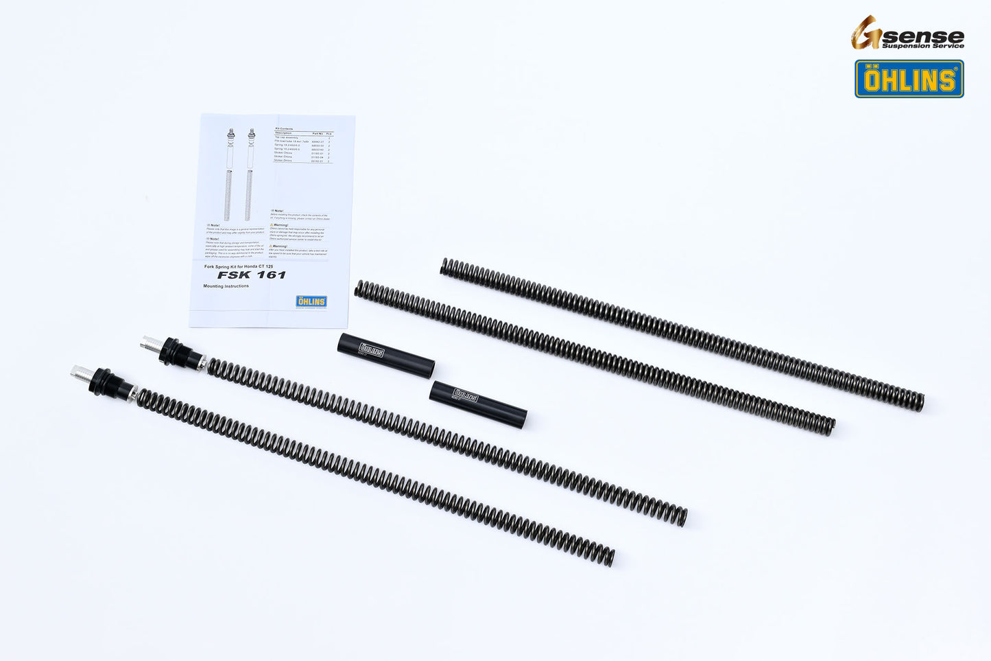 OHLINS FSK161 フロントフォークキャップ&スプリングキット